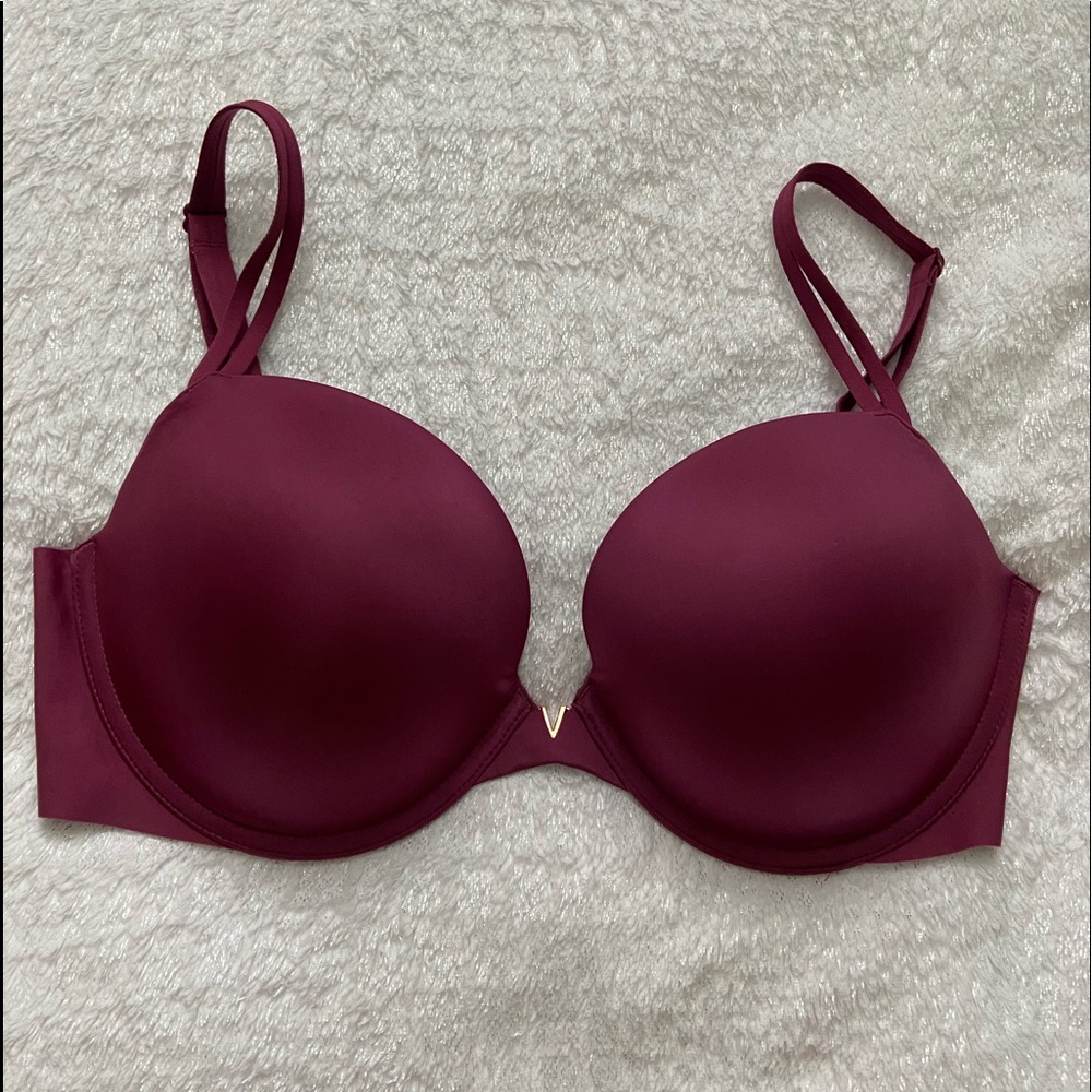 Victorias Secret Push Bra dark pink